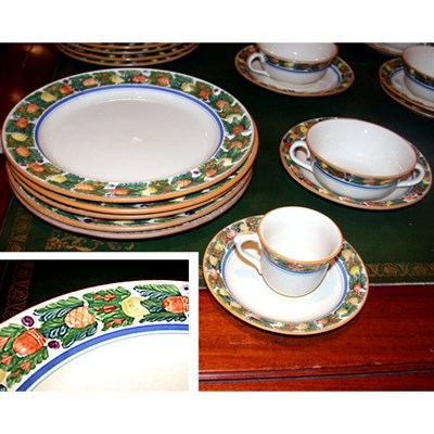 Lot 263 - Adams Porcelain Partial Dinner Service...