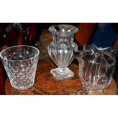 Lot 271 - Group of Eight Colorless Etched and Cut Glass...