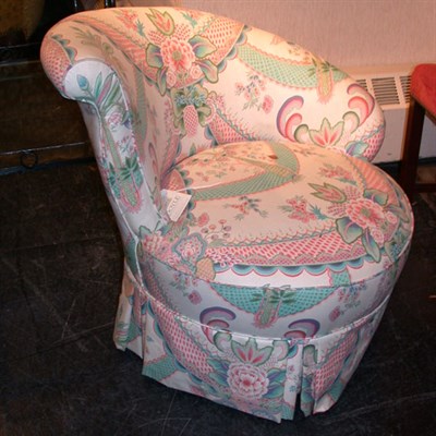 Lot 325 - Victorian Style Upholstered Boudoir Chair