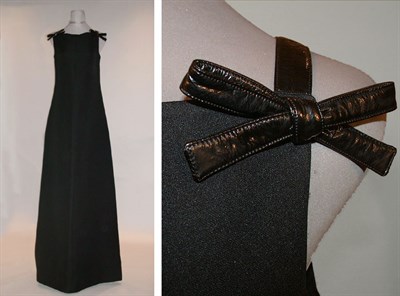 Lot 125 - Courreges Black Evening Dress French, 1960s...