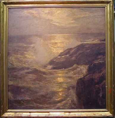 Lot 107 - Paul Dougherty 1877-1947 CRASHING WAVES -...