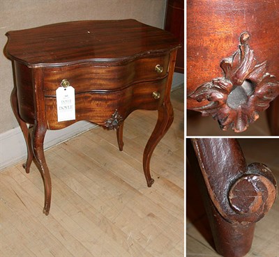 Lot 202 - Louis XV Style Mahogany Side Table
