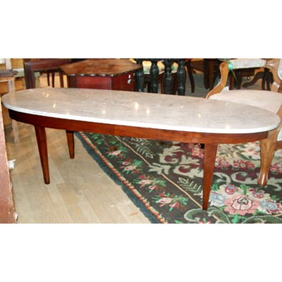 Lot 350 - Neoclassical Style Marble Top Low Table