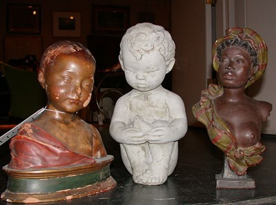 Lot 368 - Miscellaneous Group of Four Figural Sculptures