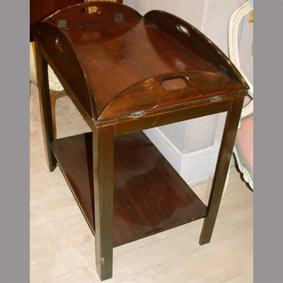 Lot 375 - Georgian Style Mahogany Tray Table