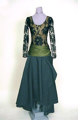 Lot 101 - Lanvin Dropped Waist Evening Gown Early 1960s...