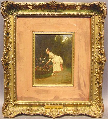 Lot 57 - Attributed to Leo Herrmann WATERING FLOWERS...
