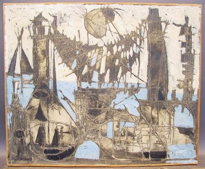 Lot 5 - Claude Venard French, 1913-1987 LE PORT Signed...