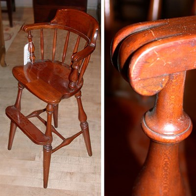 Lot 422 - Georgian Style Cherry Highchair