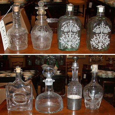 Lot 427 - Miscellaneous Group of Eight Colorless Glass...