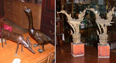 Lot 457 - Miscellaneous Group of Four Patinated-Metal...