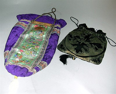Lot 325 - Two Pouch Evening Bags One probably Gallenga,...