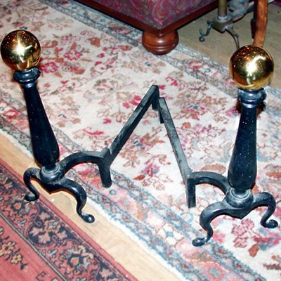 Lot 548 - Pair of Georgian Style Brass and...