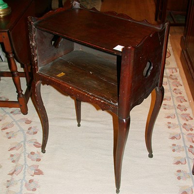 Lot 476 - Provincial Louis XV Style Burl-Wood Side Cabinet