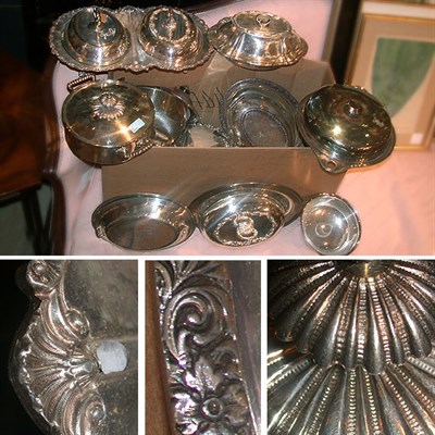 Lot 589 - Miscellaneous Group of Ten Silver Plated Articles