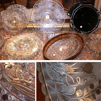 Lot 599 - Miscellaneous Group of Eight Silver Overlaid...