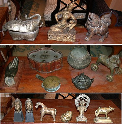 Lot 612 - Group of Southeast Asian Metal Articles...