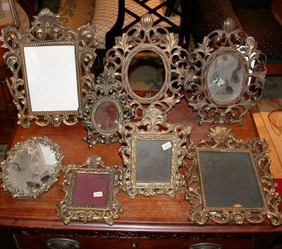 Lot 613 - Group of Seven Gilt-Metal Frames