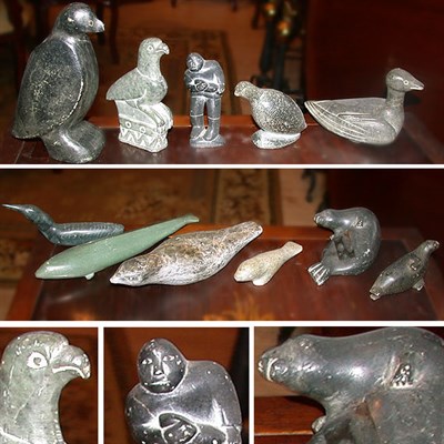 Lot 627 - Group of Carved Stone Articles Including...