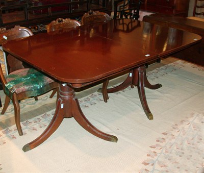Lot 506 - Georgian Style Mahogany Double-Pedestal Dining...