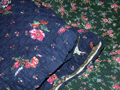 Lot 513 - Two Quilted Printed Cotton Items French, 19th...