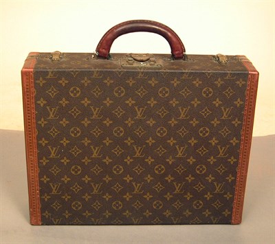 Lot 535 - Louis Vuitton Briefcase 1950s Monogram canvas,...