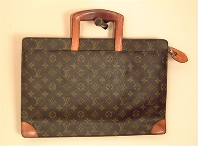 Lot 291 - Louis Vuitton Flat Briefcase 1950s Monogram...