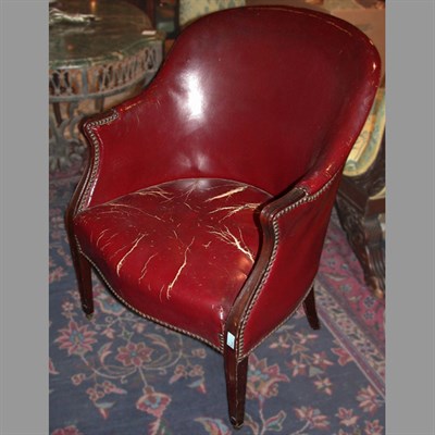 Lot 707 - Georgian Style Leather Upholstered Mahogany...