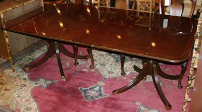 Lot 427 - Regency Style Mahogany Double-Pedestal Dining...