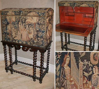 Lot 399 - William and Mary Style Tapestry Covered...