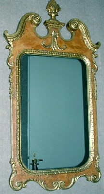 Lot 298 - Georgian Style Parcel Gilt Maple Mirror