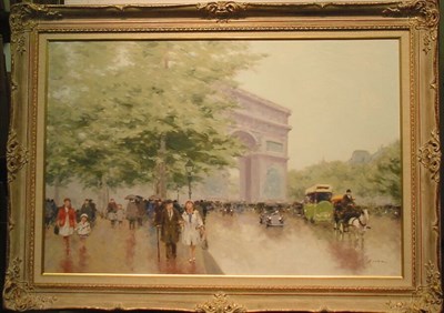 Lot 240 - Andre Gisson French, b.1910 CHAMPS ELYSEES...