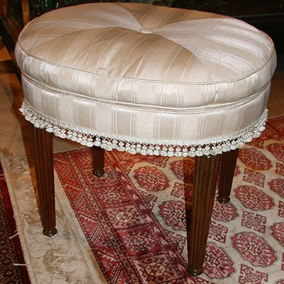 Lot 458A - Regency Style Upholstered Stool
