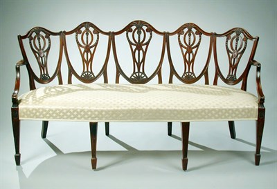 Lot 293 - George III Mahogany Chair-Back Settee 18th...