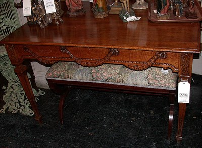 Lot 128 - Neoclassical Style Oak Center Table