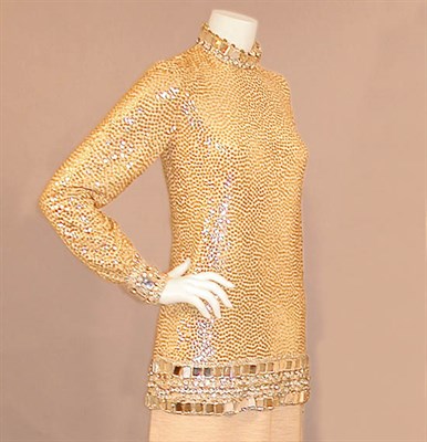 Lot 142 - Norell Sequined Evening Tunic American, 1960s...