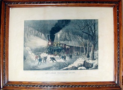 Lot 75 - Currier & Ives, publishers AMERICAN RAILROAD...