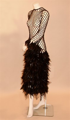Lot 146 - Custom Knotted Cord and Feather Dress Italian,...