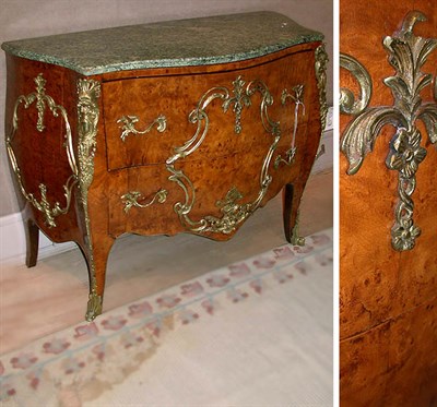 Lot 474 - Louis XV Style Marble Top Gilt-Metal Mounted...