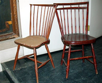 Lot 337 - Miscellaneous Group of Six Windsor Chairs