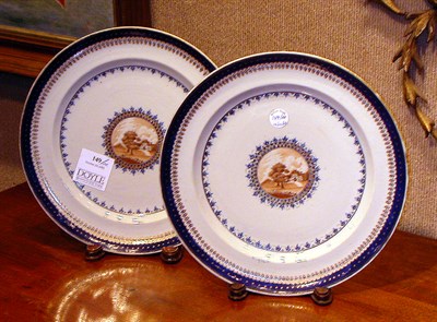 Lot 149 - Pair of Chinese Export Porcelain Plates Early...