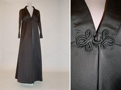 Lot 150 - Geoffrey Beene Black Satin Evening Gown...