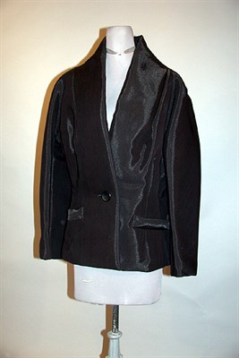 Lot 208 - Issey Miyake Black Evening Jacket 1980s Fitted...