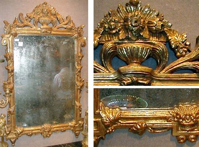 Lot 660 - Rococo Style Gilt Carved Wood Mirror Of...