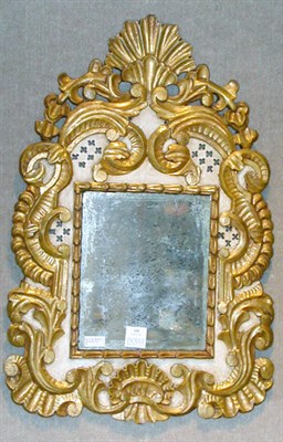Lot 355 - Rococo Style Gilt Carved Wood Mirror With...