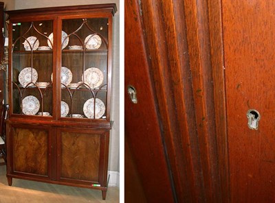 Lot 373 - Georgian Style Mahogany Bookcase