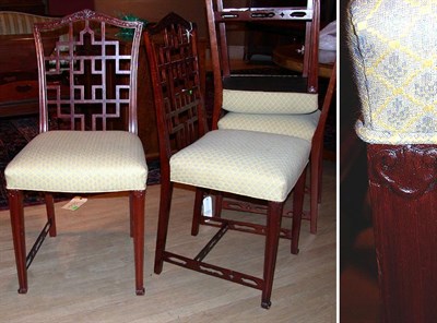Lot 154 - Set of Ten George III Style Upholstered...