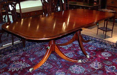 Lot 543 - Regency Style Mahogany Double-Pedestal Dining...