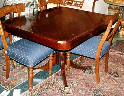 Lot 250 - Regency Style Banded Mahogany Single-Pedestal...