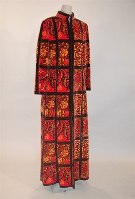 Lot 180 - Two Mola Applique Wrap Skirts 1970s Each wool...